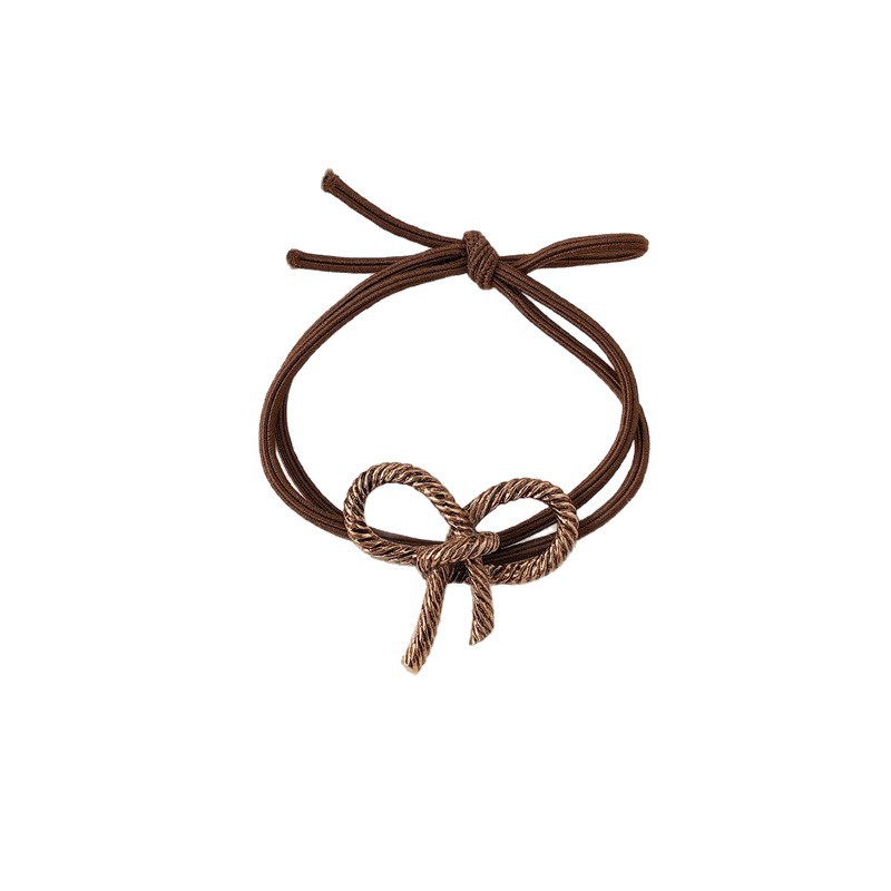 Perezoso lazo para el cabello, lazo para el cabello, aleación, retro, sentido de la moda, cuerda para el cabello coreana, cuerda para el cabello, banda de goma femenina