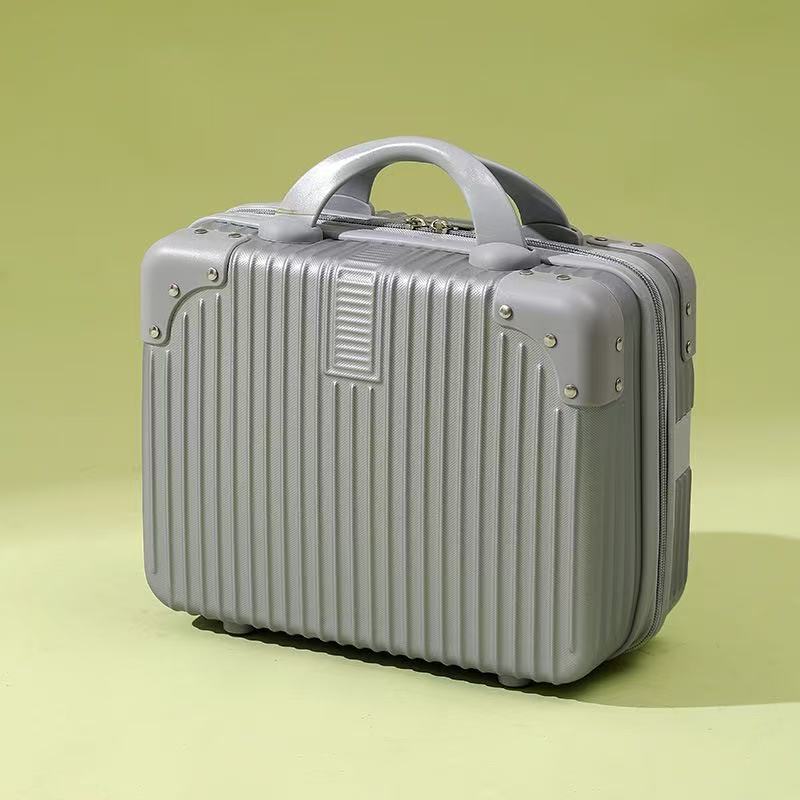 Maleta retro Estuche cosmético de 14 pulgadas Maleta pequeña Mini recuerdo Caja de contraseña ligera pequeña Caja de viaje