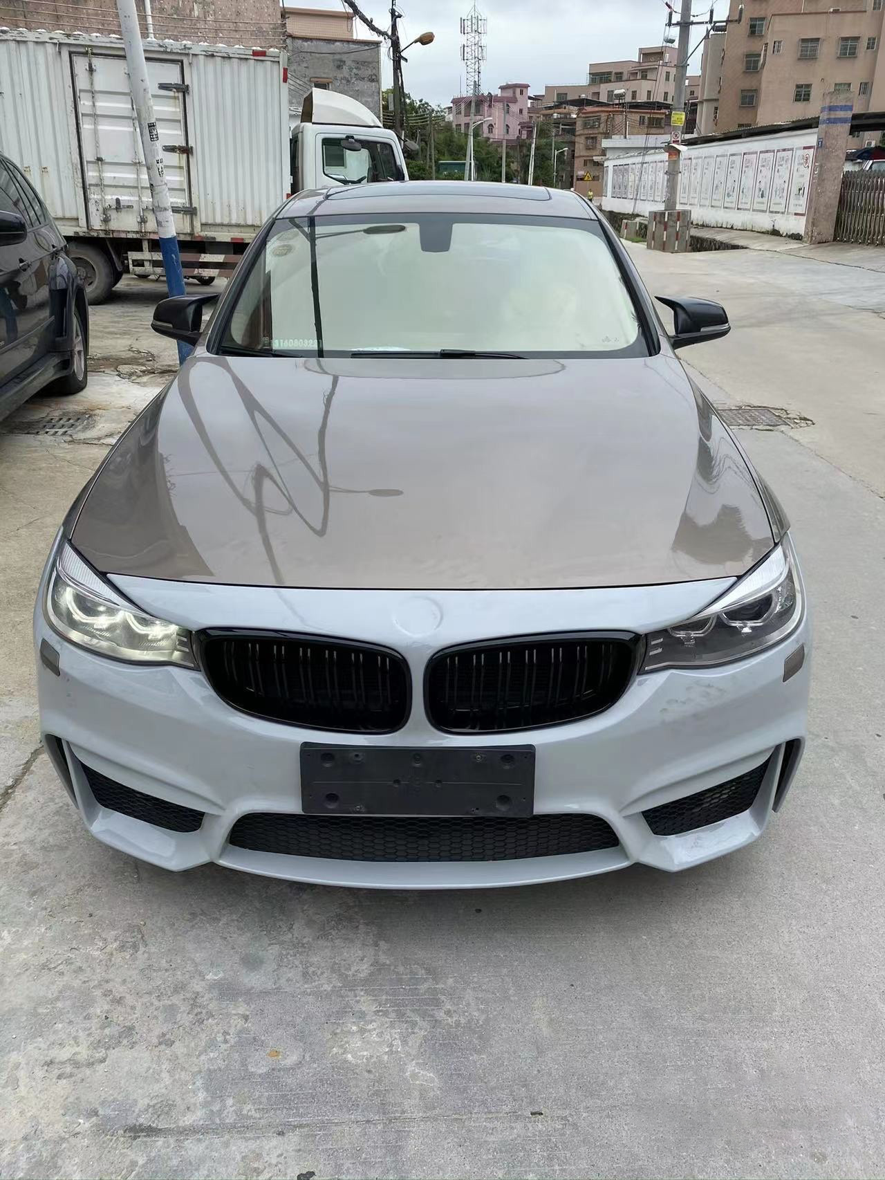 Bmw 3 Series Gtf34 Modified with M4-Style Wide-Body Front and Rear Bumper Kit, Non-Destructive Upgrade