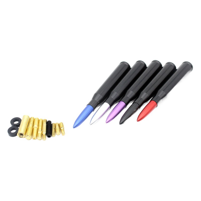 Cross-border car modified off-road vehicle bullet antenna car decoration roof antenna can be drawn to sample logo