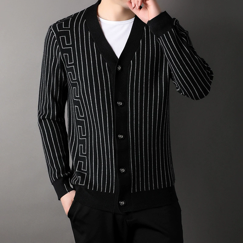 Модный кардиган, свитер, jacket, вязаный с длинным рукавом