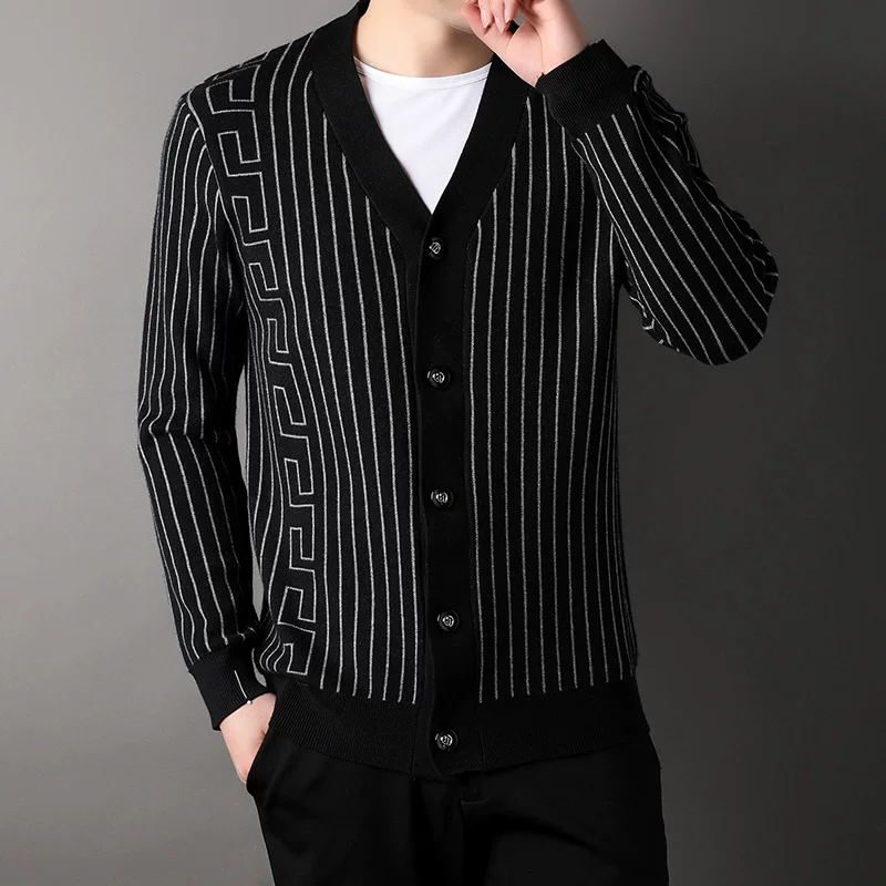 Модный кардиган, свитер, jacket, вязаный с длинным рукавом