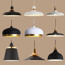 北欧简约极简吊灯创意个性西餐厅吧台灯罩单头设计师灯具咖啡厅