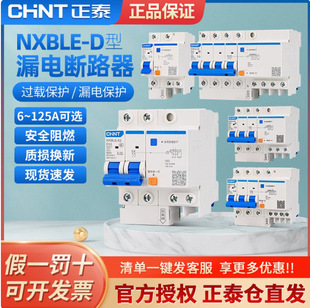 Chint Leakage Power Protection Circuit Breaker Nxble-D Type Leakage Protection (Dz47Le-D Type Upgrade 32A63A)