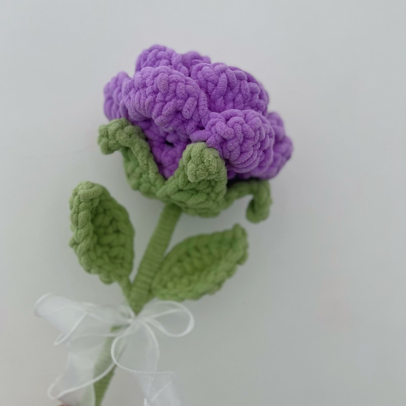 手作り完成品、クロスボーダー造花、巨大バラ、アイスストリップ、毛糸編み花、かぎ針編み完成品、花束ギフト|undefined