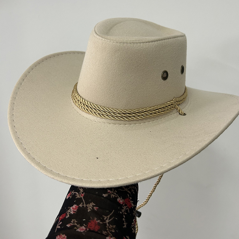 Verano hombre sombrero vaquero occidental sombrero sombrero de campo sombrero europeo sombrero vaquero occidental sombrero de peluche hombre imita sombrero