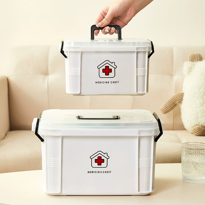 Medicine Storage Box — Large Capacity Multi-Layer Home First Aid Box, Portable PP Plastic (Medium–XL)