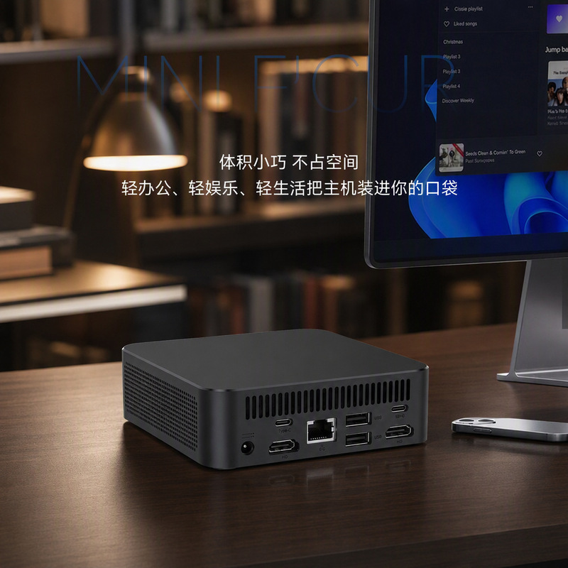 Mini Computer Host 6Th Generation I3 Quad-Core Entertainment Office Home Use Aluminum-Plastic Body Microcomputer Mini Host Mini Computer Host 6Th Generation I3 Quad-Core Entertainment Office Home Use Aluminum-Plastic Body Microcomputer Mini Host