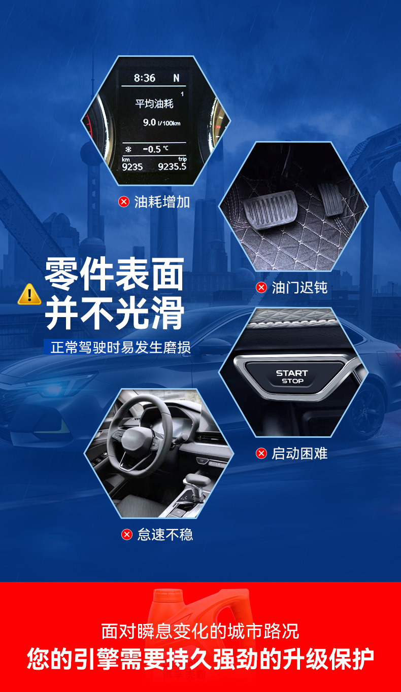 Genuine Fully Synthetic Engine Oil 4 Liters Engine Oil Lubricant Sj10W-30 Car All Year Round Wholesale