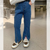 Spring autumn flared trousers girl's, denim jeans, Korean style, children's clothing, new collection