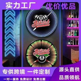 Advertising Sign, Thousand-Layer Abyss Mirror, Bar Led Lighting Display Billboard, Internet Celebrity, Neon Light, Luminous Characters
