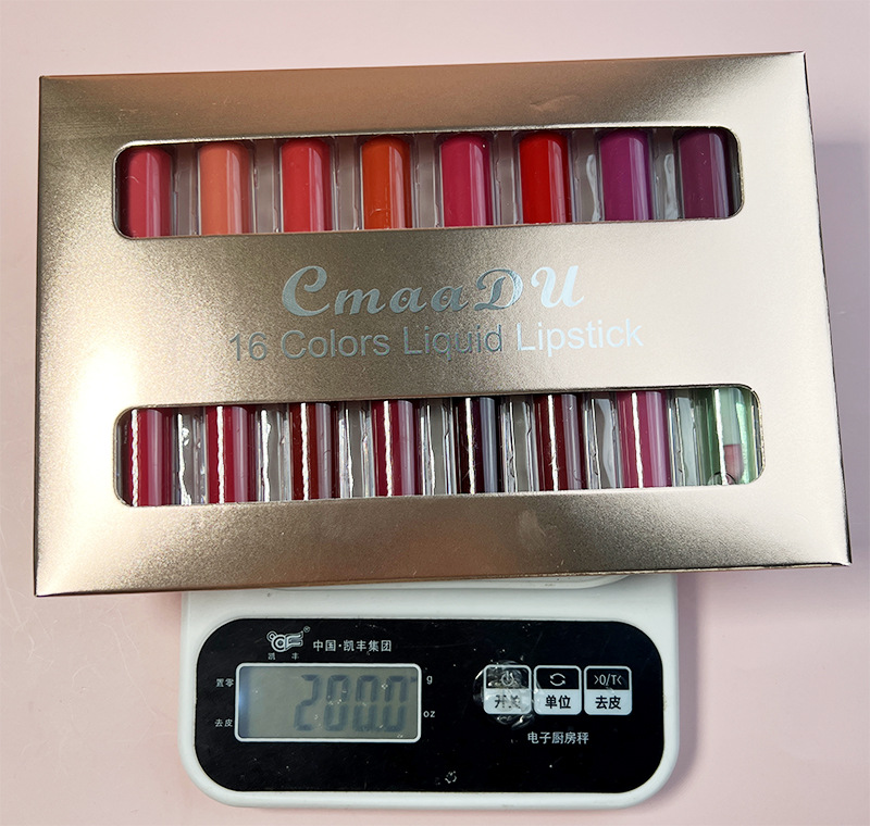 Check it out! Link Disclaimer - For export only :CmaaDu 8-piece Double-headed Long-lasting Lip gloss Specification drawing