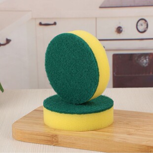 Manufacturer Sells High Density 10*3 Perfect Round Sponge, Dishwashing Sponge, Scouring Pad, Kitchen Cleaning and High Quality Wiping