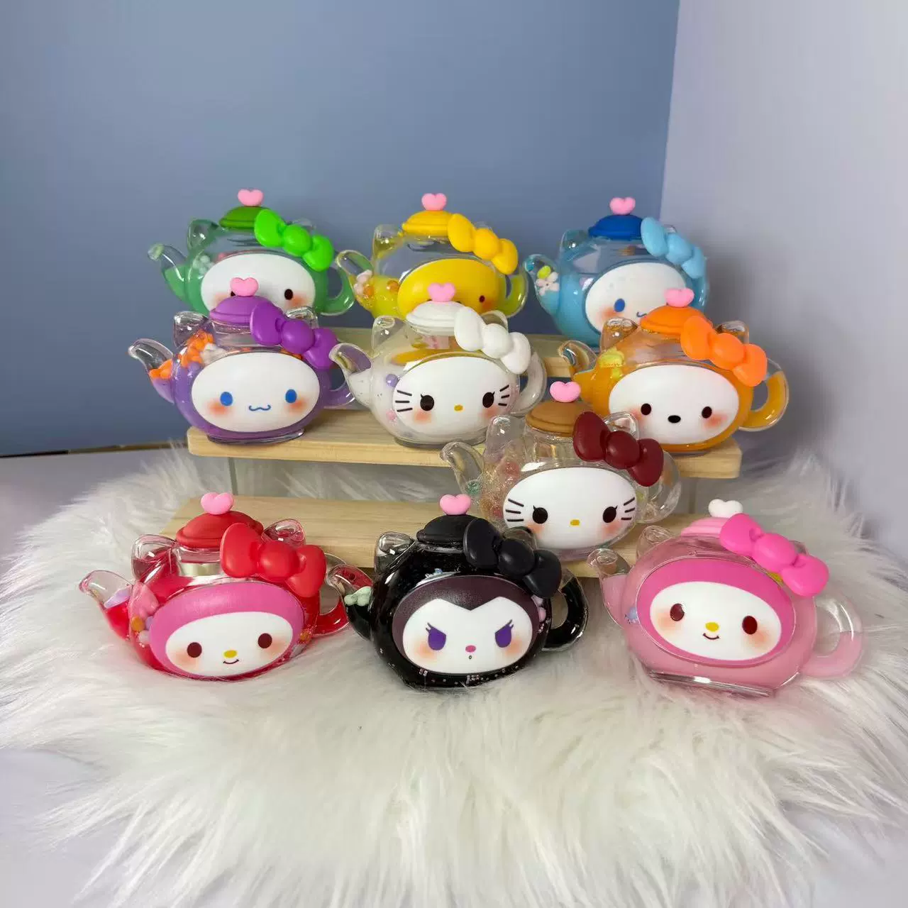 新款热水壶三丽鸥卡通人物创意流沙盲盒直销入油流沙摆件工厂批发