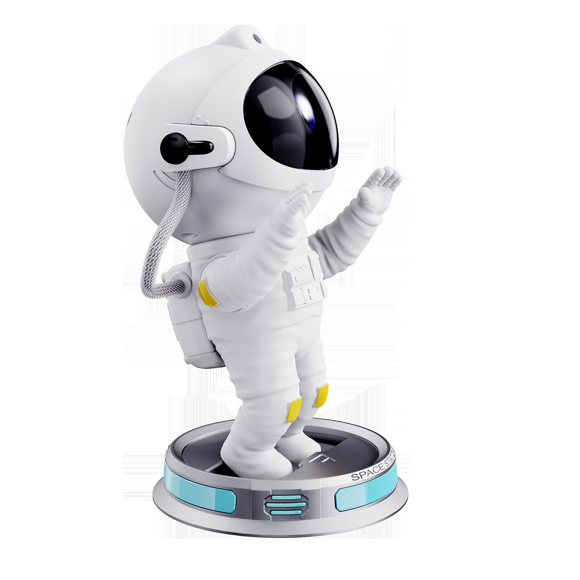 Lámpara de cielo estrellado de astronauta transfronterizo, lámpara de proyección de la luna, lámpara de audio Bluetooth, lámpara de noche de dinosaurio, lámpara de ambiente, luz nocturna