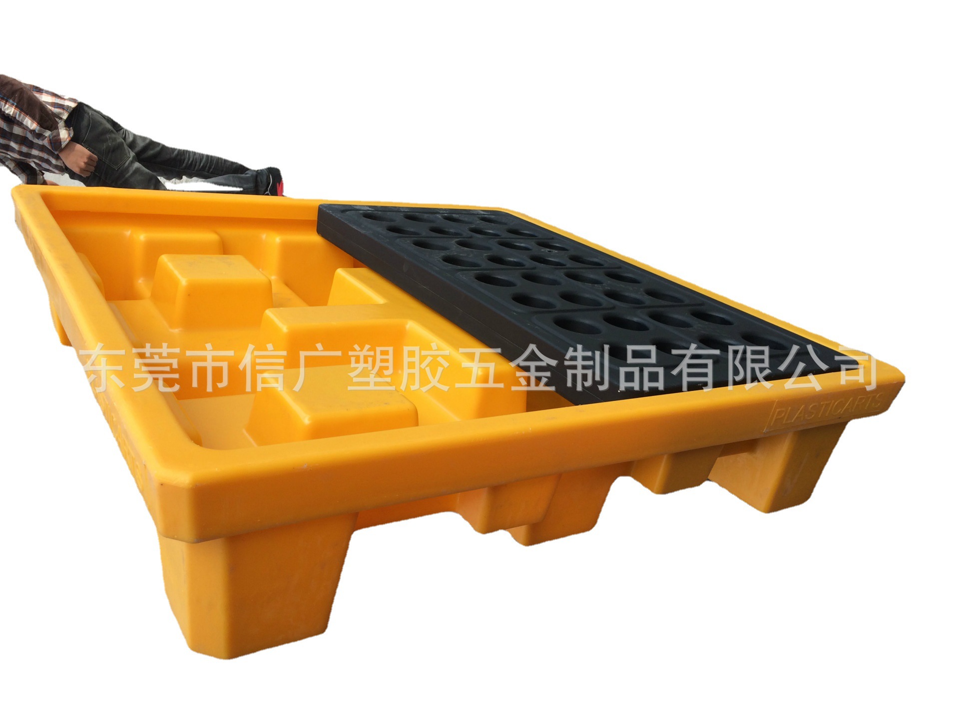 自产直销 IBC防溢漏托盘 盛漏油桶托盘 带叉车槽排水口 防泄卡板