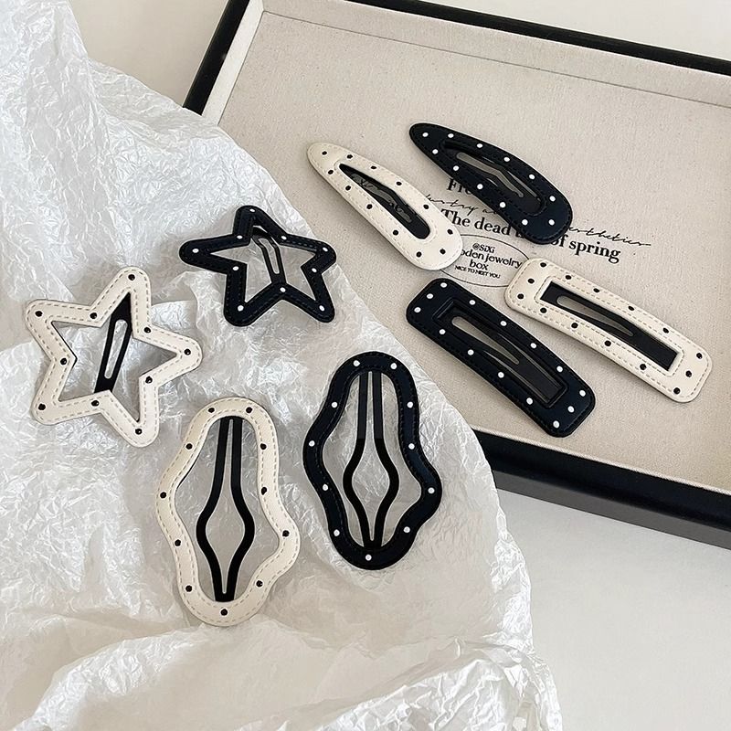 Temperamento ondulado punto de estrella nebulosa clip de pelo frontal lateral clip de frangeo clip de cabeza atrás clip de pelo BB roto