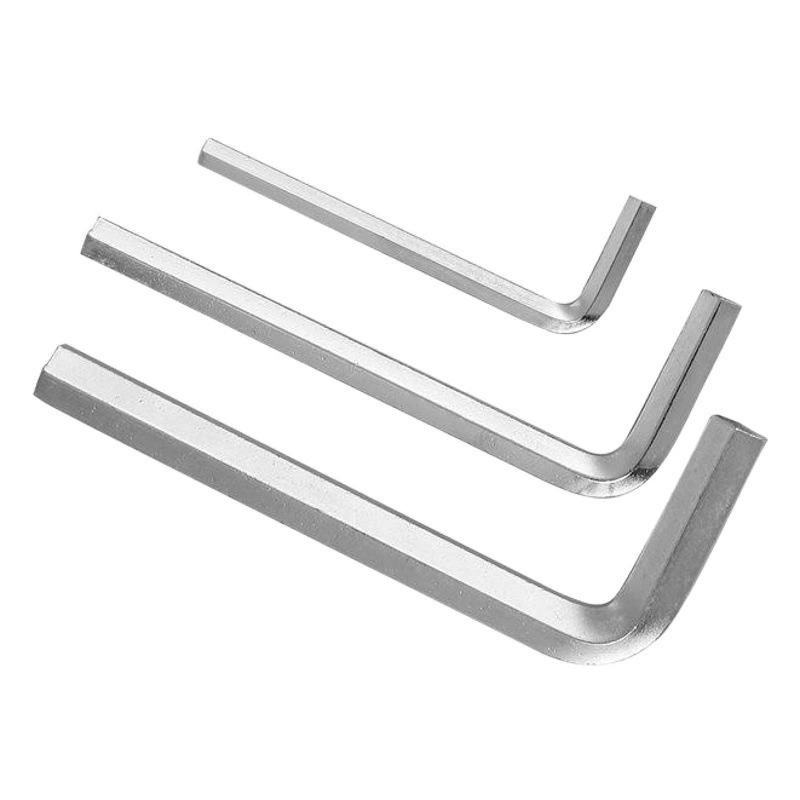 Шестигранный ключ с плоской головкой никелированный внутренний шестигранный ключ Метрические/дюймовые аппаратные инструменты оптом M0.9-M14