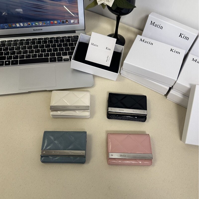 Matin Kim Quilted Short Wallet 70% off Korean Style Niche Designer Women's Bag Cross-Border Wholesale/Dropshipping Matin Kim Quilted Short Wallet 70% off Korean Style Niche Designer Women's Bag Cross-Border Wholesale/Dropshipping