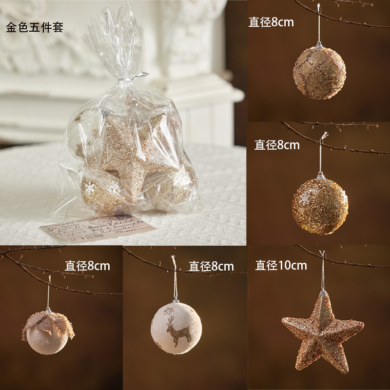 15 / 20cm árbol estrella estrella de cinco puntas champán oro rojo plata espuma de navidad estrella decoración props