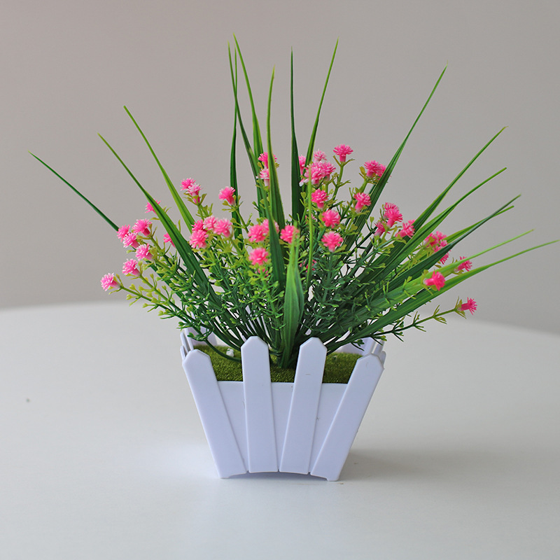 Planta artificial bonsai eucalipto Lysiana flor artificial planta verde Planta artificial decoración del hogar Fuente de la fábrica