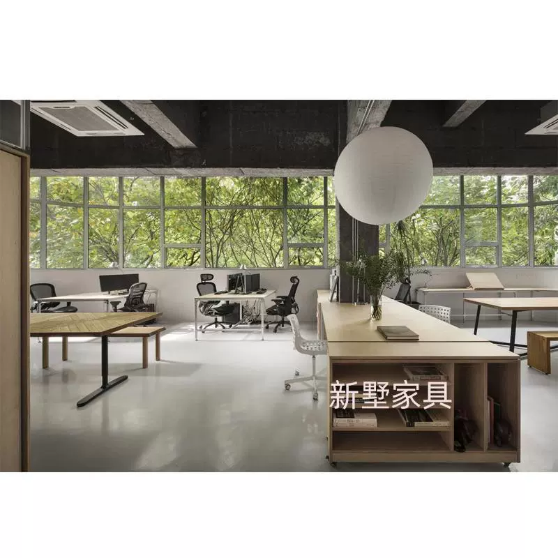 Итальянский минималистский офисный компьютерный стол стол стол стол стол стол стол березовая морская доска стол простой длинный стол