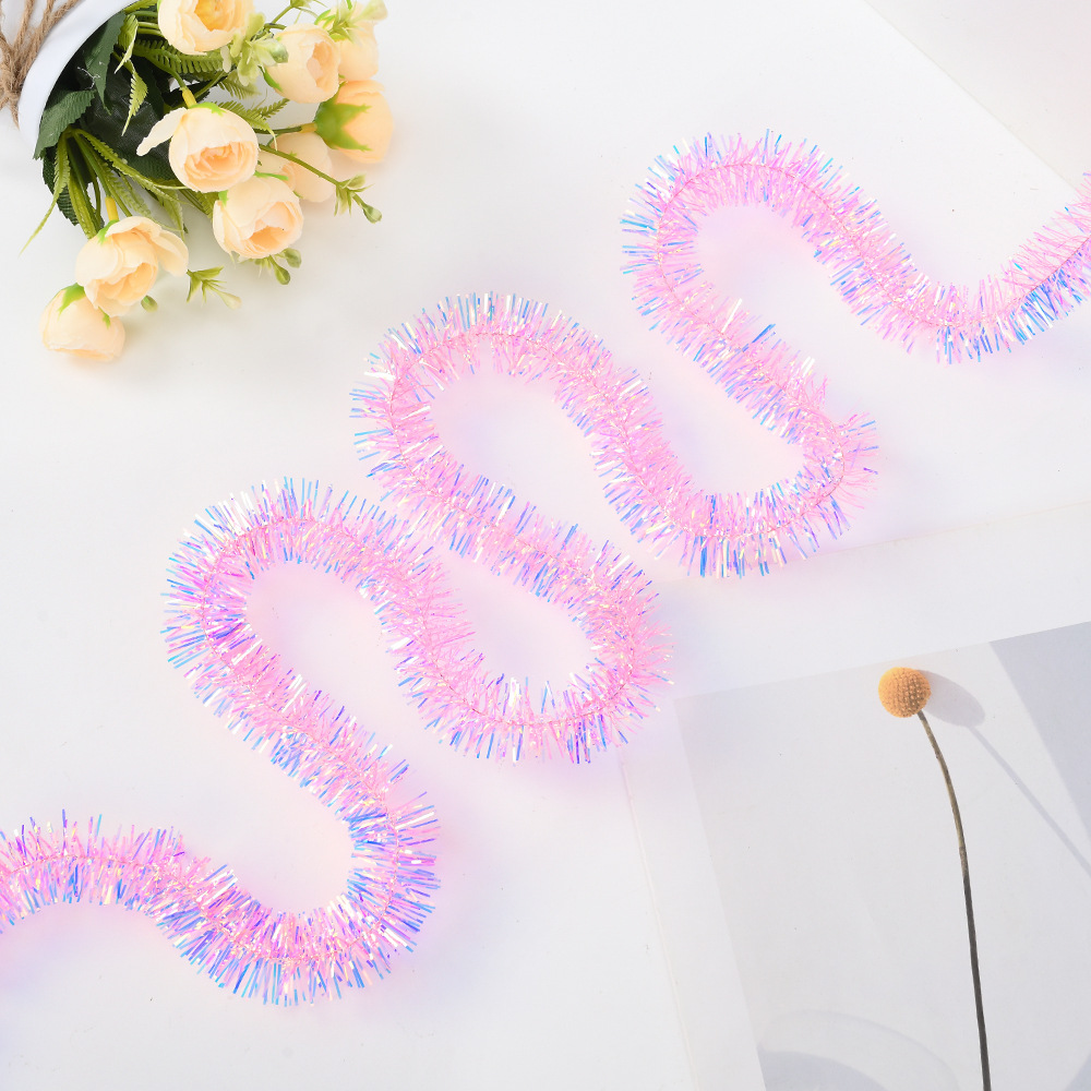 Mayorista 3cm de importación de filamentos de color iris de lana bandas de cabeza accesorios de orejas de gato colorido oro dibujo de flores