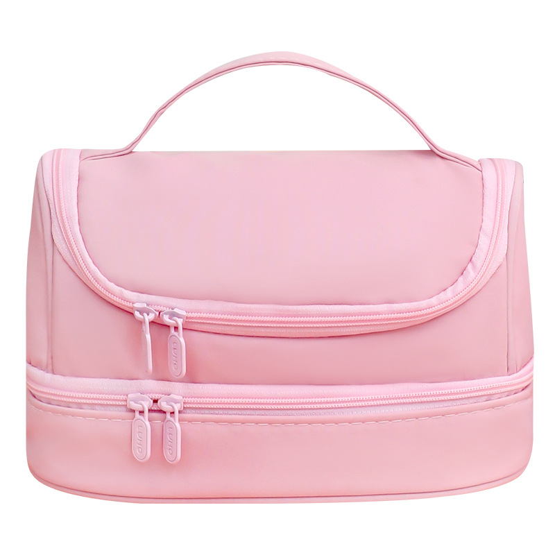 Bolsa de bolígrafo de gran capacidad, memoria portátil al por mayor, lona impermeable, caja de bolígrafo de macarón de color sólido, bolsa de maquillaje simple