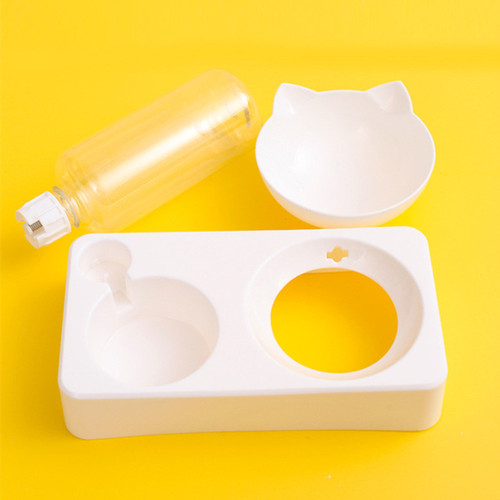 Pet supplies dog bowl dog bowl cat bowl feeding double bowl automatic waterer food bowl dog bowl cat water bowl rice bowl