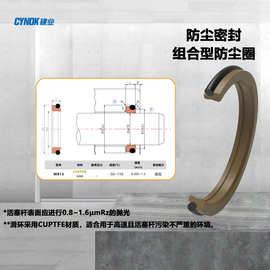 液压密封圈WR13防尘组合防尘圈橡胶防尘密封圈（图片仅参考）