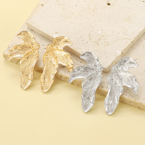 Elegant European and American Style Alloy Design Earrings for Women, Vintage Leaf Earrings, Fashion Women's Earrings