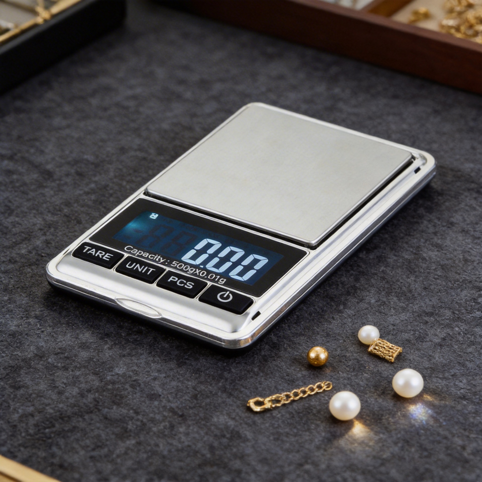 珠宝交易高精度克重秤电子秤精度高数显珠宝称电子称500g至0.01g