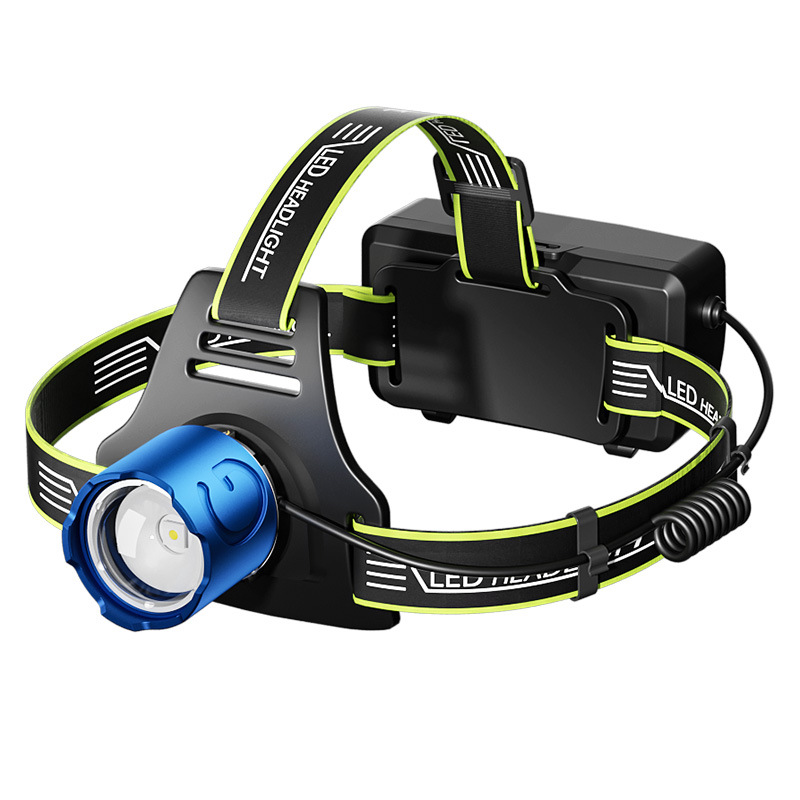 Transfronterizo nuevo faro al aire libre multi-funcional recargable Faro de alta potencia de enfoque noche lámpara de pesca Lámpara de trabajo