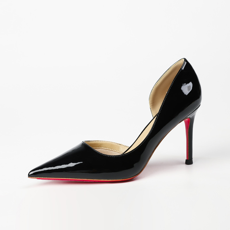 Side empty black apricot inner red bottom 8cm