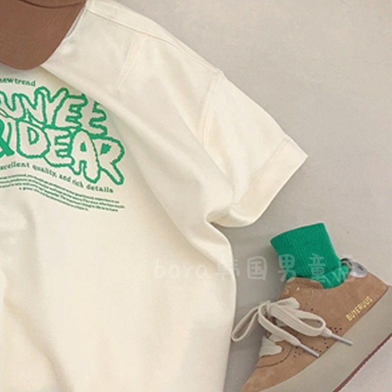 年中クリアランス、男の子と女の子向けの高コストパフォーマンスTシャツ、夏用子供用半袖コットン（返品不可//レビューなし1|undefined