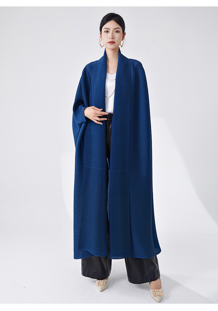 Foreign Trade Arab Clothing, High-end Muslim Women's Loose Plus-size Issey Miyake-style Large Robe Coat For Autumn_ecoleips.com