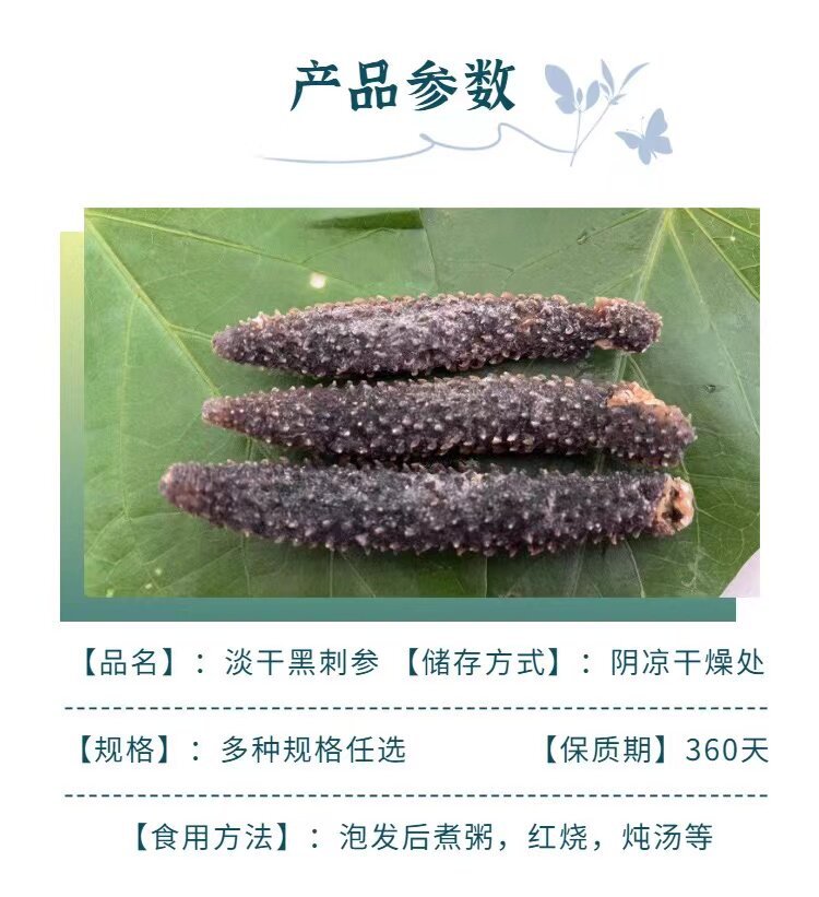 Wild Indonesian Black Sea Cucumber Holothuria Dried Seafood 500g High Rehydration Rate for Cooking key features