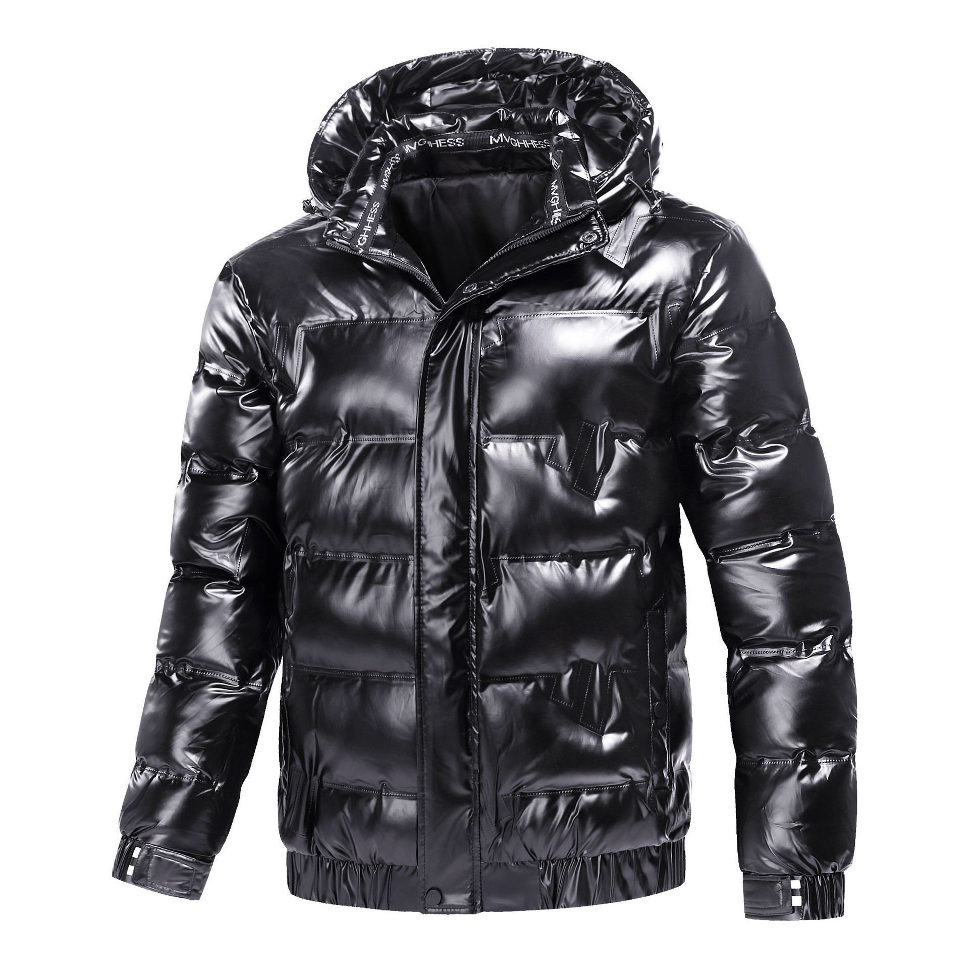 Giacca in cotone larga e luminosa, nuova giacca da uomo invernale alla moda da coppia, 2020_voghion.com