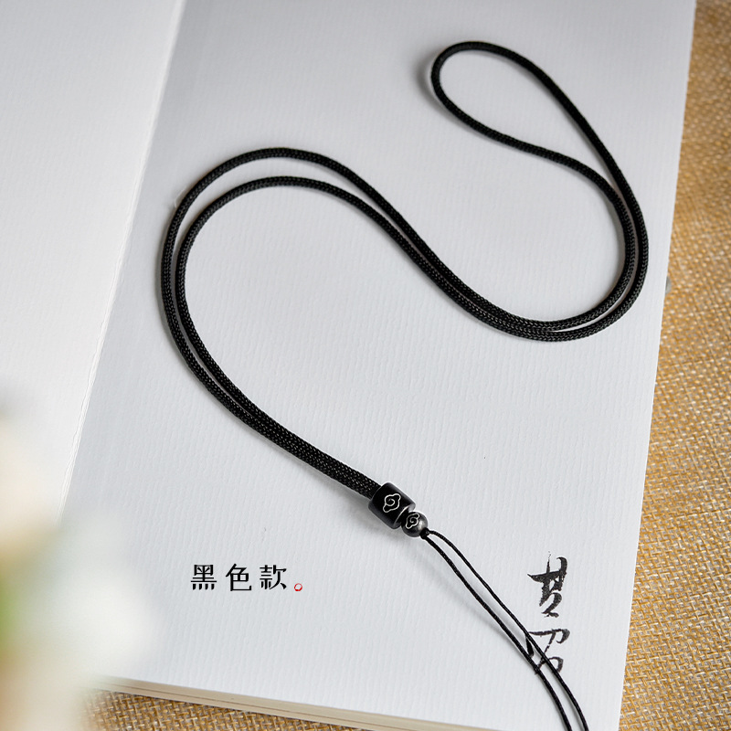 Wooden Barrel Beads Xiangyun Fixed Style Black
