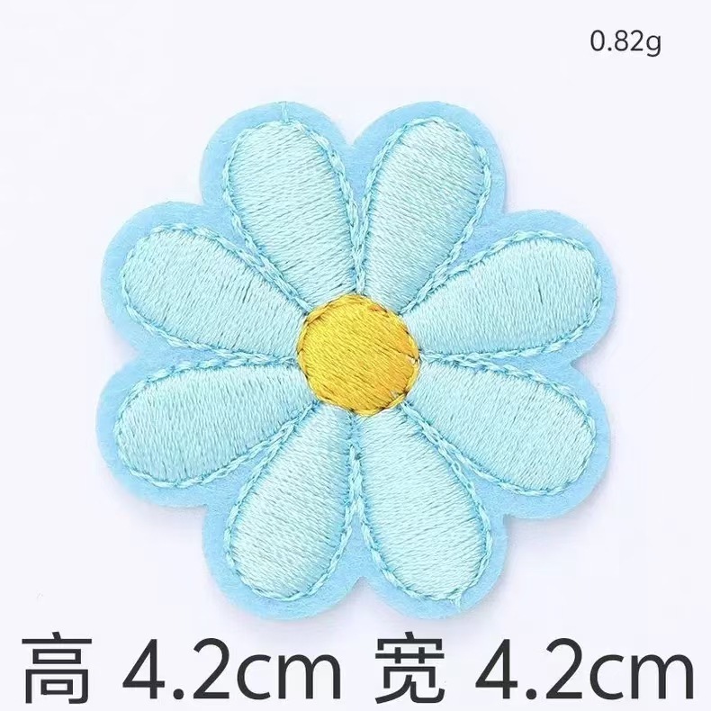国境を越えたアマゾンの精巧な立体マカロンの小さい花のコンピュータの刺繍の布はDIYの手作業の材料の現物を貼って卸売りします。|undefined