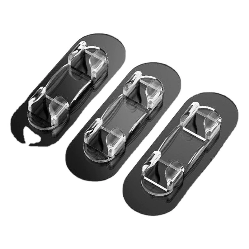 Безударная проволочная карта Пряжка для проводов Подключаемый кабель Крепежная Пряжка для сетевого кабеля Высокая вязкость Зажим для провода Настенный Настольный самоклеящийся фиксатор