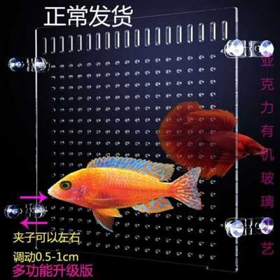 Acrylic fish tank A partition transparent Isolation plate Fry classification Stencil Punch holes Filter plates Aquarium separate