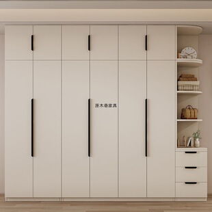 Wardrobe Bedroom Light Luxury Cream Style One-Door to Top Large Wardrobe Combination Rental Home Storage Storage Wardrobe Cabinet