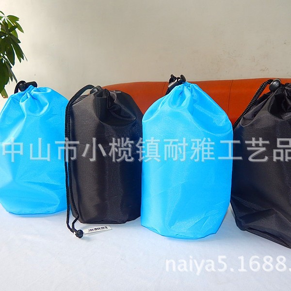 工厂批发 涤纶束口袋 尼龙索绳布袋 牛津布绳扣束口袋logo定 制