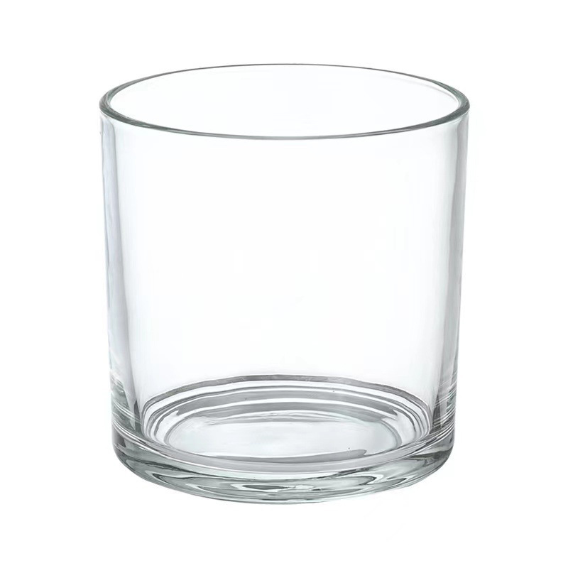 Vasos de vidrio transparentes para velas aromáticas al por mayor, portavelas de vidrio, adornos perfumados, vasos vacíos, recipientes para velas DIY, estilo nórdico