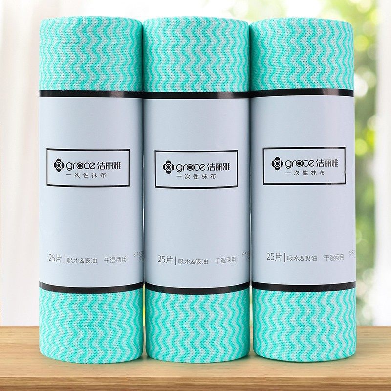 Jieliya trapo perezoso húmedo y seco hogar desechable paño de limpieza suministros cocina tejido absorbente