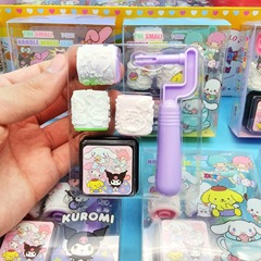 子供の漫画のローラーのスタンプの泥のセットのハンドルの小学生の幼稚園の小さい贈り物の印鑑のおもちゃの卸売り