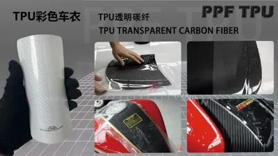 Tpu Color-Changing Film with: Automotive Film - 15215m-5-years-warranty-tpu-transparent-carbon-fiber-water-sticker