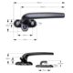 50 aluminum alloy door and window handle casement window handle seven-character handle inside and outside sliding window handle roller handle lock