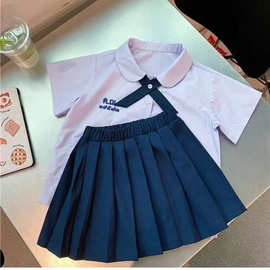 泰国泰式儿童校服女童jk套装夏季幼儿园中小学生学院风毕业照班服